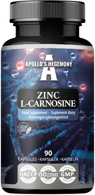 Produktbild von Zink L-Carnosin 37,5 mg pro Kapsel - 90 Vegane Kapseln