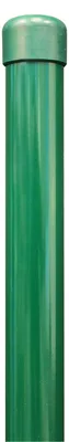 Image de Alberts 617486 Poteau de clôture pour Fix-Clip pro, pour la fixation avec douilles à enfoncer dans le sol, phosphaté au zinc, plastifié vert, longueur 1225 mm, Ø des colliers 34 mm