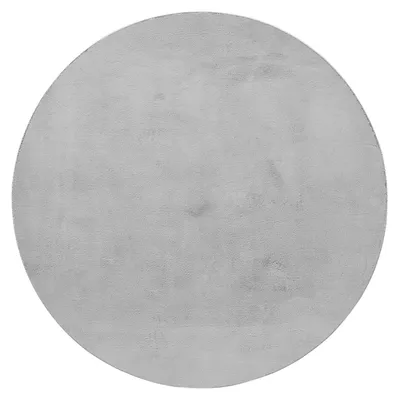 Produktbild von Homebyhome Flauschiger Hochflor Teppich Einfarbig - Kunstfell Look, Plüschig & Superweich für Wohnzimmer, Grösse: 160 cm Rund