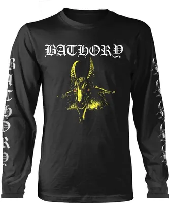 Produktbild von Bathory - T-Shirt für Herren/Damen Uni Langärmlig PH4510 (XL) (Schwarz/Gelb)
