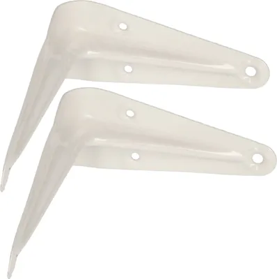 Produktbild von KOTARBAU® 2er Set Regalwinkel 100x75 mm Regalträger Regalhalter für Wandmontage Weiß