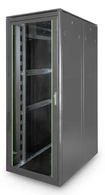 Obrázok produktu pre Digitus DN-19 42U-8/12-1B, Voľne stojací rack, 42U, 800 kg, Nastaviteľné nohy, Vylepšená správa káblov, 152 kg