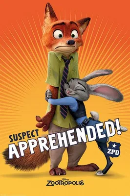 Obrázek produktu pro Zootropolis – Podezřelý zadržen – 61 x 91,5 cm – Plakát