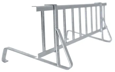 Produktbild von DAPRONA Schneefanggitter Set, inkl. Schneefangstütze, Verbinder 200cm Silber einfache Montage, für gewellte Dachziegel, Rheinland