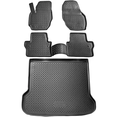 Produktbild von Fußmatten & Kofferraumwanne Set passend für  Volvo V70 III | XC70 II | 2007-2016