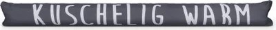 Produktbild von Zugluftstopper für Türen, Türdichtung in verschiedenen Farben ( 95cm x Ø12cm ) - Türrollenstopper mit Spuch, Windstopper schalldicht Anthrazit - ( KUSCHELIG WARM )