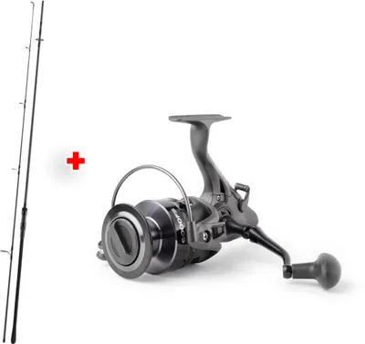 Produktbild von Kopie von Karpfencombo Ansitzcombo Angelset Combo Daiwa Black Widow XT Carp 3.60m 3.0lbs #50 Startring 2-teilig + DAM Rolle Quick 2 FS Modellgröße 6000 Freilaufrolle Karpfenrolle Ansitzrolle #1