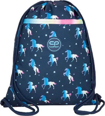 Zdjęcie produktu dla Worek na obuwie Coolpack z motywem jednorożca, poliester 200D