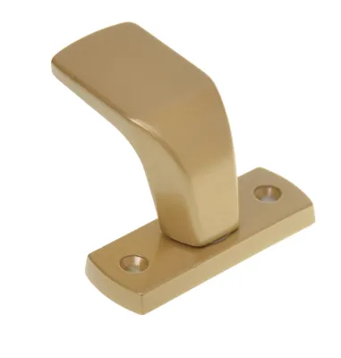 Produktbild von Aqbau® Türknopf f.Rahmentüren feststehend | Knopfdrücker | Türknauf DI | Farbe Gold