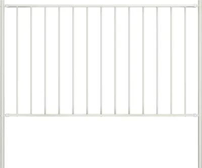Produktbild von Maison Exclusive - Zaunelement Woerden mit Pfosten Stahl 1,7 x 0,75 m Weiß