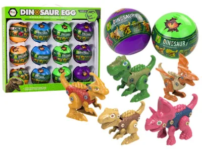 Obrázok produktu pre Farebná súprava 12 kusov vajíčok na rolovanie dinosaurov