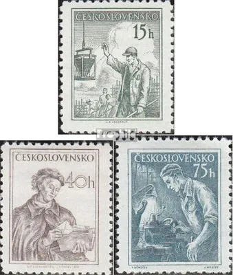 Produktbild von Briefmarken Tschechoslowakei 1954 Mi 873-875 (kompl.Ausg.) postfrisch Berufe
