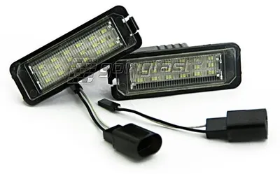 Für VW Golf 4 5 Lupo Beetle EOS Passat 3C Polo 9N 2x LED Kennzeichenbeleuchtung in der Farbe von Goingfast