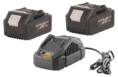 Produktbild von Procraft Starter Pack 20 V 20/2.4A Ladegerät + 2x 20/4 Akku 4,0 Ah