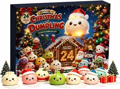Produktbild von Weihnachten Adventskalender Quetschspielzeug-Kalender(C )24 Tage Weihnachten Countdown-Kalender,Überraschungs Fidget Spielzeug Geschenke für Kinder