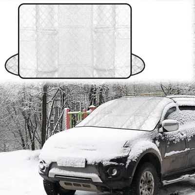 Obrázok produktu pre Ochranná clona na čelné sklo automobilu, zimná ochrana proti námraze, vodeodolná, prachotesná, 145x95 cm