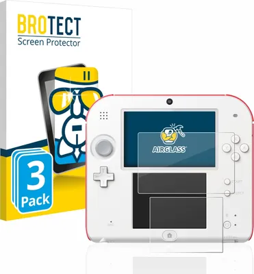 Produktbild von 3x BROTECT Schutzglas für Nintendo 2DS Schutzfolie Panzer Folie Glas Display Schutz klar