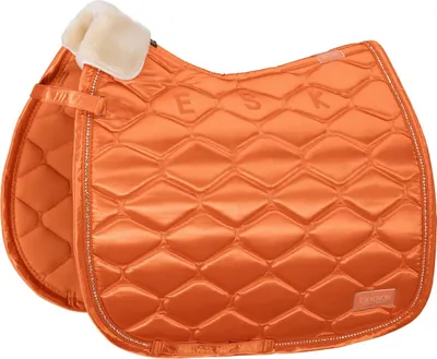 Produktbild von Eskadron Schabracke " SATIN CRYSTAL " mit Kristallstein - Kordel Form - Pony-Dressur Farbe - soft peach