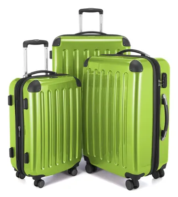 Produktbild von HAUPTSTADTKOFFER - Alex - Koffer-Set 3 Trolley Hartschale, 4 Rollen (S, M & L),Apfelgrün