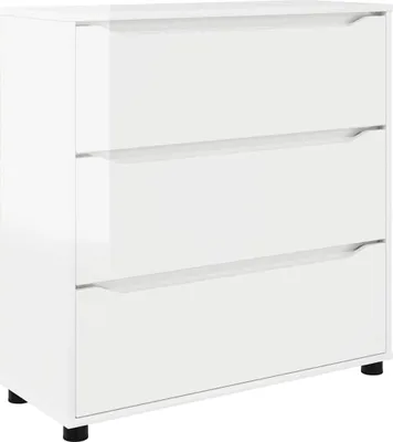 Image de Armoire de rangement Blanc brillant 80 x 31 x 81 cm