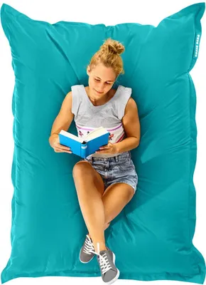 Produktbild von Green Bean® Sitzsack "Square" 120x160cm mit 270 Liter EPS Perlen - Riesensitzsack für Kinder & Erwachsene - Türkis
