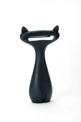 Zdjęcie produktu dla Obieraczka do warzyw PELEG DESIGN Kitten - urocza obieraczka do ziemniaków w kolorze czarnym
