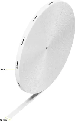 Produktbild von AlzaPower VelcroStrap+ Rolle 25 m weiß