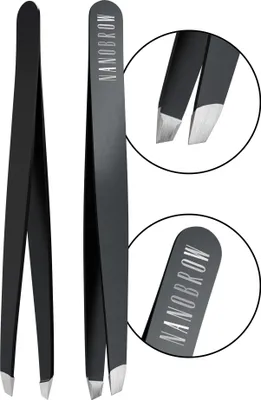 Produktbild von Pinzette Nanobrow Tweezers - Pinzette mit abgeschrägter Edelstahlspitze