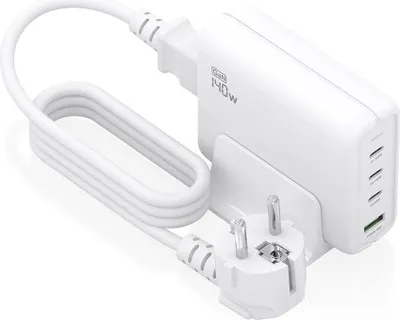 Image de AISENS ASCH-140W4P055-W, Intérieur, AC, 20 V, 5 A, 1,4 m, Blanc