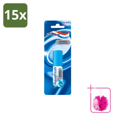 Produktbild von 15 x Aquafresh Odol Mundspray - Minze - 15 ml - Sparpackung - 15 Stücke