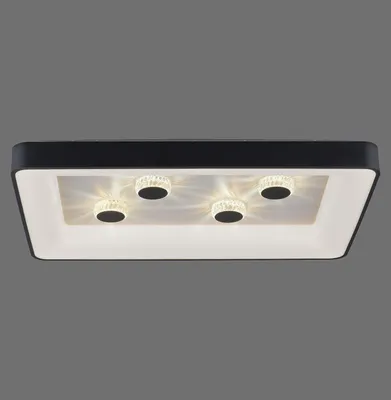 Produktbild von JUST LIGHT VERTIGO LED Deckenleuchte CCT Dimmbar 45W schwarz 14385-18