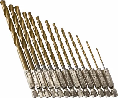 Produktbild von Titan-Schraubendreher-Bohrer, 13-teilig, KD982