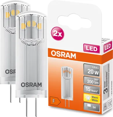 Obrázok produktu pre Osram 4058075449800 LED žiarovka Teplá biela 2700 K 1,8 W G4 F