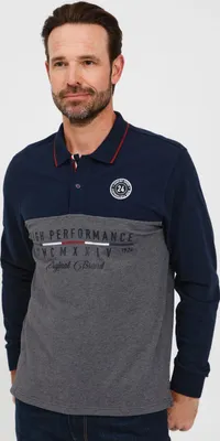 Produktbild von FQ1924 FQReidar Herren Longsleeve Langarmshirt Shirt mit Polo-Kragen