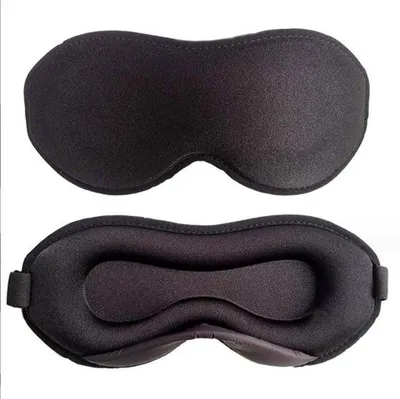 Image de Masque de sommeil 3D 2024, masque de sommeil occultant, pour hommes et femmes, noir, confortable pour les personnes dormant sur le côté.