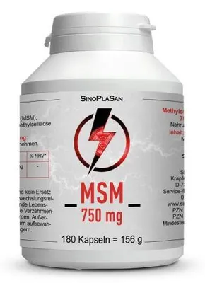 Obrázok produktu pre Msm 750 mg Mono 99,9% Kapseln 180 St