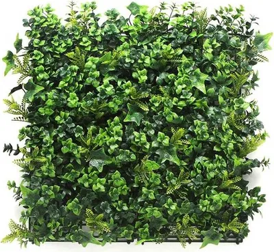 Immagine prodotto di Siepe artificiale Mix Verty - 100 x 100 cm - Edera artificiale - Pannello murale - Schermo per la privacy del balcone
