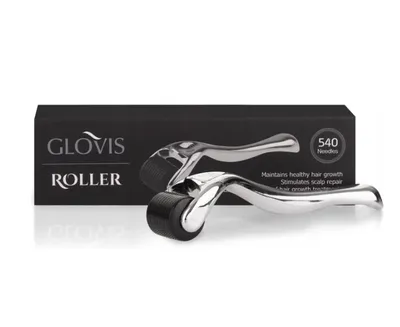 Produktbild von GLOVIS Roller 0.25 Barthaar Verdickungsnadel Mesotherapie Celluite Dehnungsstreifen Narben Straffe Haut