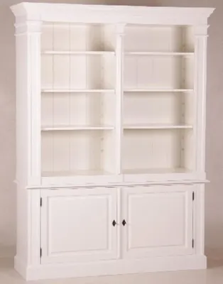 Obrázek produktu pro Casa Padrino Shabby Chic skříňka ve venkovském stylu bílá š 160 v 215 cm- Skříňka