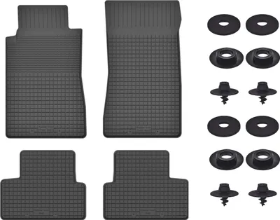 Produktbild von Gummimatten Mit Stoppern Für: Ford Mustang Mk6 (2014-) Schwarz Set