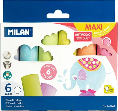 Produktbild von 6er Pack Maxi Buntstifte Box Milan