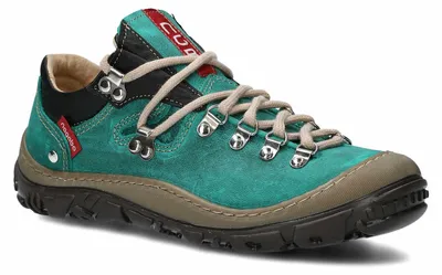 Produktbild von nagaba Wanderschuhe Damen Lederschuhe Trekkingschuhe Frauen, Smaragdgrün, 37