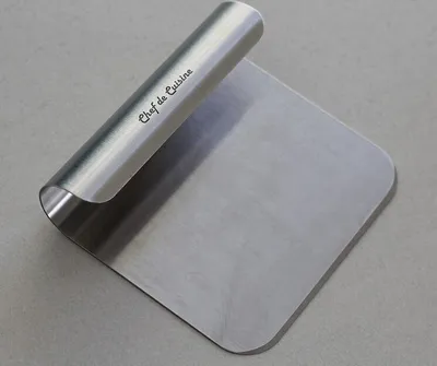 Produktbild von Gemüsespachtel, Gemüseschaufel, Teigspachtel rostfreies Edelstahl in GASTRO Qualität 14 x 12 cm