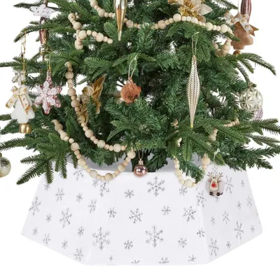 Produktbild von Tannenkragen Ø 63 cm Schutzhülle für den Baumfuß Weiß Weihnachtsdeko