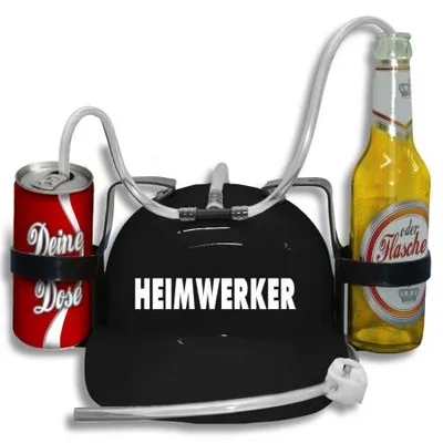 Produktbild von Trinkhelm Spaßhelm mit Print - Heimwerker - 51652 Color - schwarz