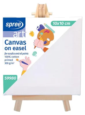 Produktbild von Set: Mini-Staffelei 8 x 15 cm + Malplatte 10 x 10 cm Spree Koh-i-noor