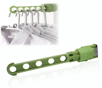 Immagine prodotto di Appendiabiti portatile, appendiabiti da viaggio, multifunzionale, 5 fori, grande, da viaggio, per vestiti, pieghevole