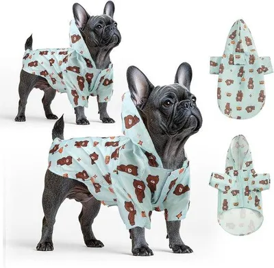Imagen del producto de Funda impermeable para perros, ligera, de color verde, tamaño medio