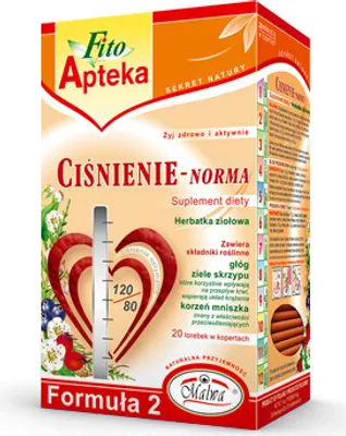 Produktbild von Fito Apteka Herbatka ziołowa na ciśnienie 20 torebek