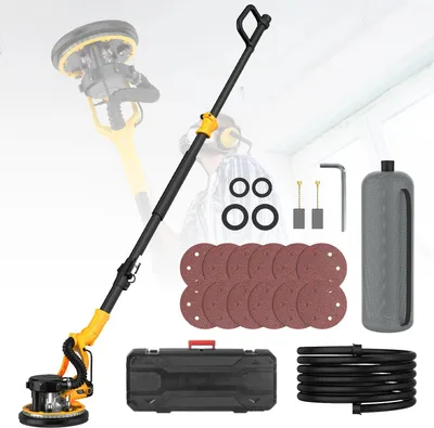 Produktbild von Trockenbauschleifer - Akku-Wandschleifer - 1390 W - Selbstsaugende Staubabsaugung - Staubfrei - Tragbar